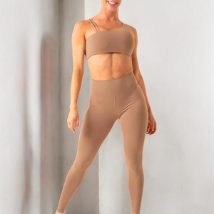 2024 personnalisé Super doux quatre voies Stretch sueur ricking Yoga porter haut une épaule culture sport soutien-gorge nouveau Fitness de haute qualité - Product Image 4