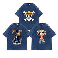 32 Estilos de Camisetas de Manga Corta de Anime Unisex de Buena Calidad, Tejidas, con Personajes de Monkey D. Luffy, Roronoa Zoro, Sanji, Saber, Ace, para Cosplay