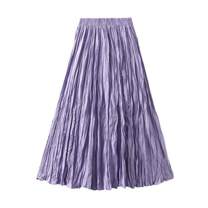 Fashion <b>Skirts</b> Elegant Solid Color Women <b>Pleated</b> Half <b>Skirt</b> Ladies High Waist Multi <b>Pleated</b> Swing <b>Skirts</b> - Product Image 6