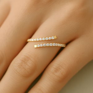 Anillo de Eternidad Personalizado, Anillo de Boda con Diamantes de Corte Redondo, Anillo de Diamantes CVD, Anillo de Diamantes Cultivados en Laboratorio de 14K/18K, Anillo Más Vendido - Product Image 3