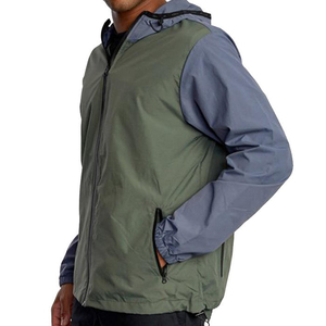 Vestes en polyester/nylon coupe-vent réversibles personnalisables de haute qualité, grandes tailles, respirantes et à séchage rapide, service OEM disponible - Product Image 2