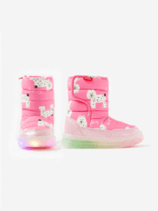 OZKIZ Korean Style Bear Winter Boots for Kids 2-7 Years Synthetic Upper Lightweight Wholesale Children's Fashion - Product Image 1