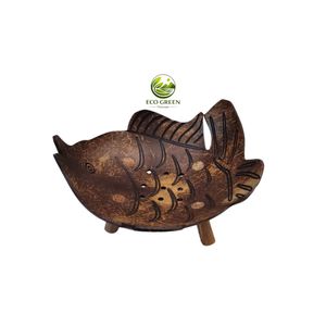 Jabonera de cáscara de coco hecha a mano, de alta calidad, moderna, nueva, impermeable, artesanía vietnamita. - Product Image 1