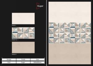 Carreaux de porcelaine texturés effet sucre 300x600mm : simplicité esthétique et technologie vitrifiée haute résistance - Product Image 4