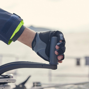 Gants d'été légers et respirants en cuir synthétique avec paume rembourrée, design demi-doigts pour la plongée, la voile et le jet-ski - Product Image 3