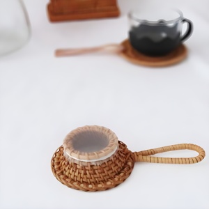Drinkware Accessories <b>Tea</b> Leaf Strainer Rattan Filter Flour Sifter Brewing Sieve <b>Infuser</b> Tool With Mesh - Product Image 6