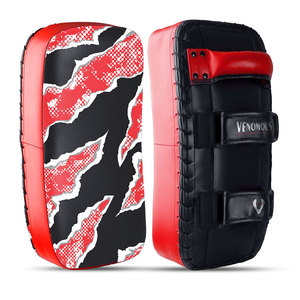 Venomous Red Viper Boxing Thai Pads Curved Protective Gear for Martial Arts Adjustable <b>Hook</b> & Loop Closure Unisex Adult - Product Image 5