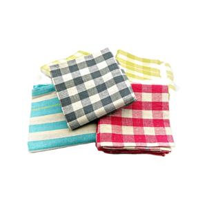 ผ้าเช็ดครัวลายตารางหมากรุก ย้อมเส้นด้าย 100% ผ้าฝ้าย คุณภาพสูง ซึมซับน้ำได้ดีเยี่ยม ราคาดีที่สุด - Product Image 1