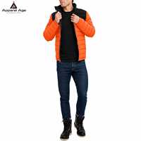 Vestes d'hiver de luxe de haute qualité pour hommes, col montant, logo personnalisé, noires unies, coupe carrée, zippées, épaisses, style streetwear, effet brillant, effet bulle