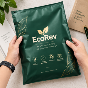ถุงซิป EcoRev รุ่น ECO96 ผลิตจากวัสดุ BOPP เคลือบ PE รีไซเคิลได้ เกรดสำหรับอาหาร ใช้ซ้ำได้ เป็นมิตรต่อสิ่งแวดล้อม สำหรับการจัดส่ง - Product Image 4