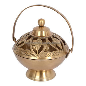 Quemador de Incienso Loban de Latón Ecológico Hecho a Mano, Estilo Budista Tibetano, para Uso en el Hogar, Templo o Yoga, Apto para Todas las Estaciones - Product Image 3