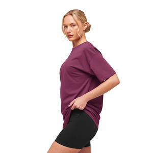 Camisas de Cuello Redondo de Color Sólido para Mujer al por Mayor, Blusa Casual de Manga Larga para Mujer OEM, Camiseta de Manga Larga con Cuello en V para Mujer - Product Image 3
