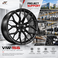Jantes forgées Snowflake Mesh 18-22 pouces, finition noir brillant, 5x112 5x114.3 Monoblock VIW-156 pour BMW Audi Mercedes-Benz
