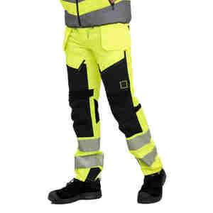 Pantalon de sécurité réfléchissant haute visibilité unisexe, vêtements de travail en plein air, respirant, thermique, avec poches - Product Image 2