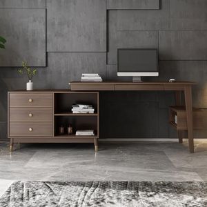 47.2 ''noce scrivania ad angolo a forma di L con cassetti scrivania Computer - Product Image 6