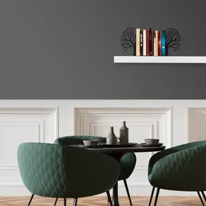 Luxury Handmade Aluminium Casting Figurine Book Stand Premium Book Display Holder Modern Home Decor Black Nickel Plating Gravure - Product Image 4