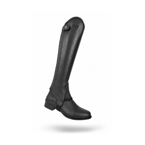 Polainas de Cuero Genuino para Equitación Inglesa, Medias Polainas Ecuestres con Cierre de Cremallera Ajustable, Protectores de Piernas para Competición y Entrenamiento OEM - Product Image 3