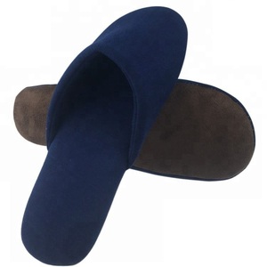 Wholesale Affordable Blue Terry Close Toe Hotel Guest Slippers Luxury Travel <b>Portable</b> Hotel Slippers Disposable <b>Bath</b> Slipper - Product Image 3