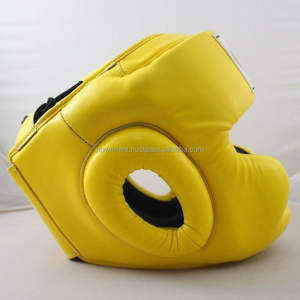 Casco de Boxeo Redondo de Cuero Unisex para Entrenamiento Profesional y Sparring, con Protección Facial Abierta para Seguridad Deportiva - Product Image 3