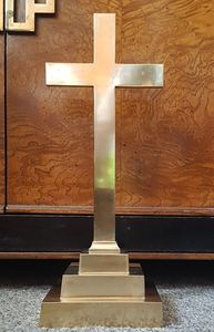 Artículo Personalizado, Artículo Nuevo, Acabado Antiguo, Dorado y Plateado, Artículos Religiosos Ortodoxos, Cruz Griega - Product Image 3