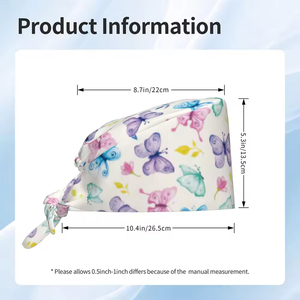 Vente Chaude – Nouveau Design Personnalisé – Bonnet Chirurgical en Polyester à Nouer – Couvre-Chef d'Infirmière Respirant et Confortable à Séchage Rapide pour Hôpital - Product Image 5