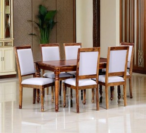 Modern Solid Wood Dining Table <b>Set</b>| Premium Sheesham Wood Dining Room Furniture | Jodhpur Handicraft - Product Image 2