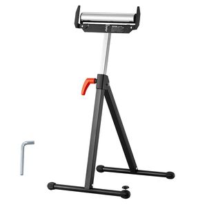 Banco da Lavoro per Falegnameria con Capacità di Carico di 250 lb, Altezza Regolabile da 27 a 43 Pollici, Guide Laterali Pieghevoli Resistenti, Supporto in Acciaio Lucidato da 11,5 Pollici - Product Image 1