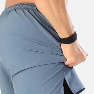 Shorts de compression pour homme, couleur unie, avec bande latérale, séchage rapide, taille élastique, shorts de sport décontractés - Product Image 6