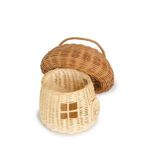 Top Bags Supplier Kids <b>Handbags</b> Cute Rattan Mushroom fairy House Basket Bag for Boys and <b>Girls</b> - Product Image 4