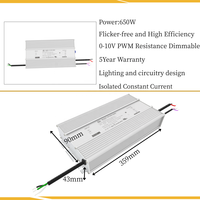 Alimentation LED pour culture de plantes 30-1600W avec protection contre les surtensions, intensité variable, étanche IP67