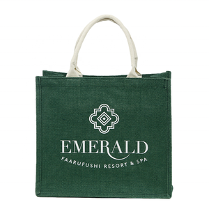 Bolsa de Mano de Yute de Fibra Verde Biodegradable, Bolsa de Compras Ecológica Natural para Uso en Supermercados - Product Image 6