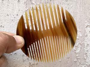 Peigne à cheveux en terre cuite naturelle de qualité supérieure, fait main, imperméable, taille personnalisée, poli, américain, biodégradable, respectueux de l'environnement - Product Image 2