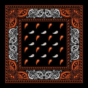 Bandana personnalisée en toile 100 % coton, imprimée sur mesure, carrée de 22 pouces, haute qualité, unisexe, streetwear, écologique, vente en gros - Product Image 1