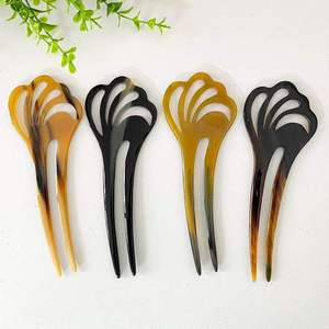 SOFIYA CRAFT Retro Hollow Acetate Decorative <b>Hair</b> <b>Pins</b> Handmade Bun Sticks with Custom Embellishment for Women Daily Use - Product Image 6