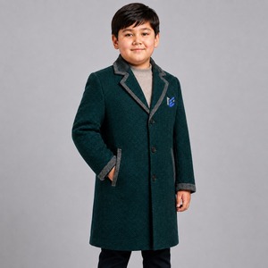 Service OEM, Marque Personnalisée, Manteau en Laine pour Enfants de Haute Qualité, Amovible, Légèrement Rembourré, Isolant, Grande Taille, Personnalisable - Product Image 3