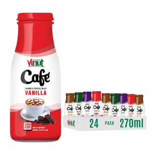 280ml VINUT Boisson à café instantanée sans OGM Arabica Robusta Sucre Sans produits laitiers Sans gluten OEM/OD Marque privée Prix d'usine Tasse - Product Image 1