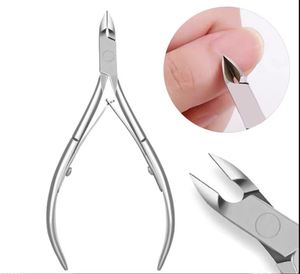 9.14 cm Stainless Steel <b>Cuticle</b> Nipper Straight Nail <b>Cutter</b> Fingernail Toenail Manicure Pedicure Wide Jaw Opening Customized Box - Product Image 1