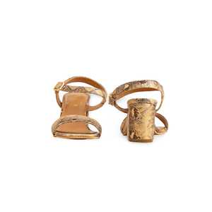 Sandalia tacón formal dorado FR5408 - Product Image 2