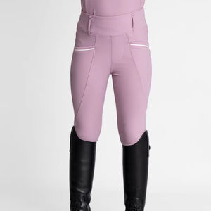 Pantalons d'équitation pour enfants, coupe slim, tissu extensible respirant et résistant, pour l'entraînement et les concours équestres. - Product Image 1