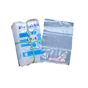 ถุงพลาสติกใสขนาด 20 x 35 ซม. ยี่ห้อบลูแรบบิท เกรดสำหรับอาหาร ผลิตจากโพลีโพรพิลีน ผลิตในอินโดนีเซีย ขายส่ง - Product Image 1