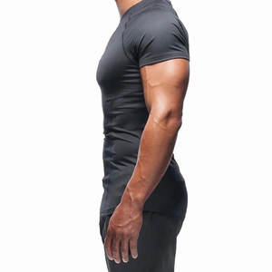 Camiseta de Compresión Deportiva de Secado Rápido para Hombre, Camiseta de Compresión Muscular Transpirable de Poliéster para Fisicoculturismo - Product Image 3