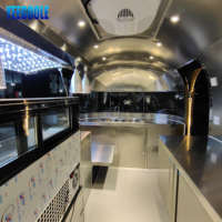 YG-TZ-66 Remorques alimentaires chinoises, camion de restauration d'occasion, chariot à glace pilée, camionnette de cuisine, boutique mobile, station mobile, remorques de transport pour la vente U L