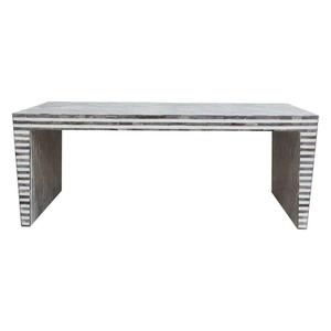 Mesa con Incrustaciones de Hueso de ILAHI, Diseño Moderno con Detalles de Ágata, Almacenamiento Portátil, Muebles para el Hogar - Product Image 4