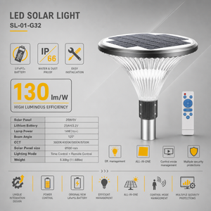 ไฟโซลาร์ LED สีดำ Mono si cycles 2500 mAh รุ่น Street IP66 LifePO4 - Product Image 2