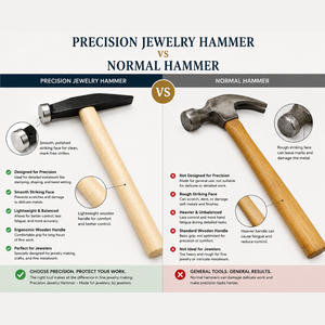 Cross-Peen Hammer with Stainless Steel Head and Wooden Handle Precision <b>Engraving</b> <b>Tool</b> for Gold Jewelry Making - Product Image 6