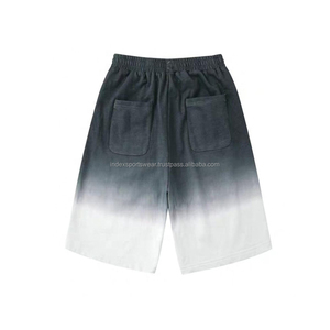 กางเกงขาสั้นสำหรับวิ่งทำจากผ้าฝ้าย100% สำหรับผู้ชายกางเกงวิ่งสำหรับใส่อยู่บ้านแบบลำลองใส่เข้าพักในบ้านมีหลายขนาดขายส่งสีทึบ - Product Image 2