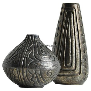 Copper And Brass Antique Finished Hammered Texture Premium Quality Metal Home Hotel Living Room Decorative Flower <b>Vase</b> Supplies - Product Image 6