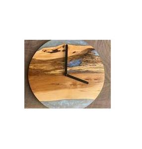 Latest Wood Resin <b>Clock</b> and Blue Gray Epoxy Resin Color Wooden Wall <b>Clock</b> and Best Quality Set at Wholesale Price - Product Image 6
