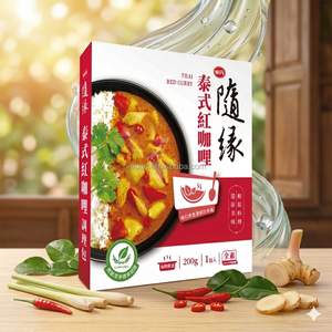 Curry Rojo Tailandés Instantáneo en Bolsa Retortable - Product Image 1