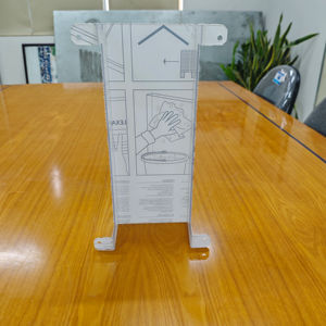 Plaque d'acier sur mesure avec revêtement en poudre argentée, dessins STEP, fabriquée au Vietnam pour l'assemblage modulaire de renforts mécaniques - Product Image 1